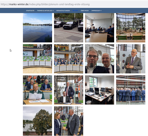 Bilder aus Plenum und Landtag - erste Sitzung