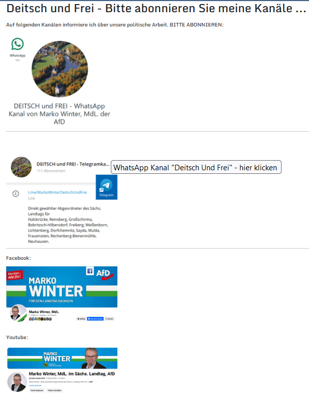 Deitsch und Frei - Bitte abonnieren Sie meine Kanäle ...