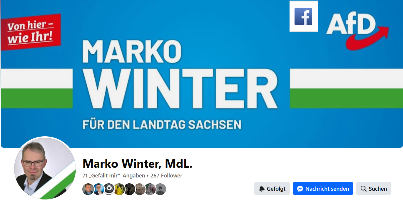 Marko Winter, MdL bei Facebook