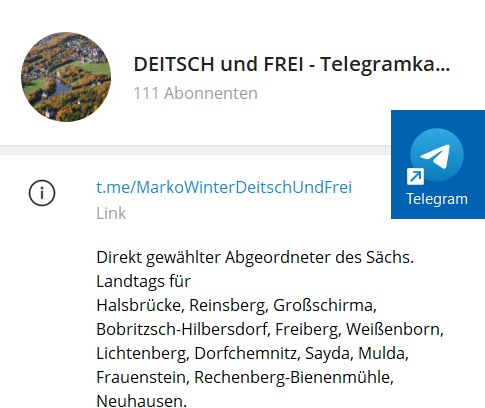 Zum Telegram Kanal von Marko Winter HIER klicken ...
